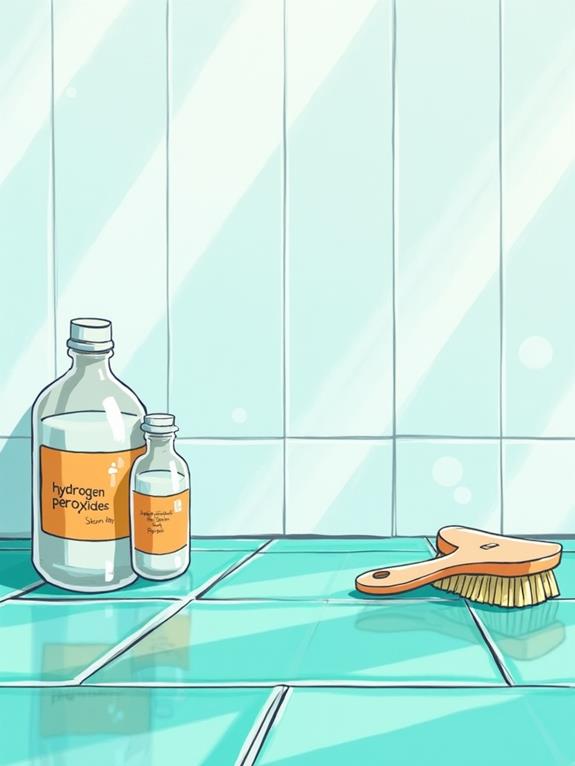 hydrogen peroxide grout cleaner