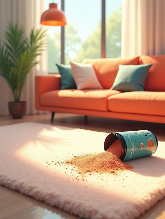 revitalize carpets using powder